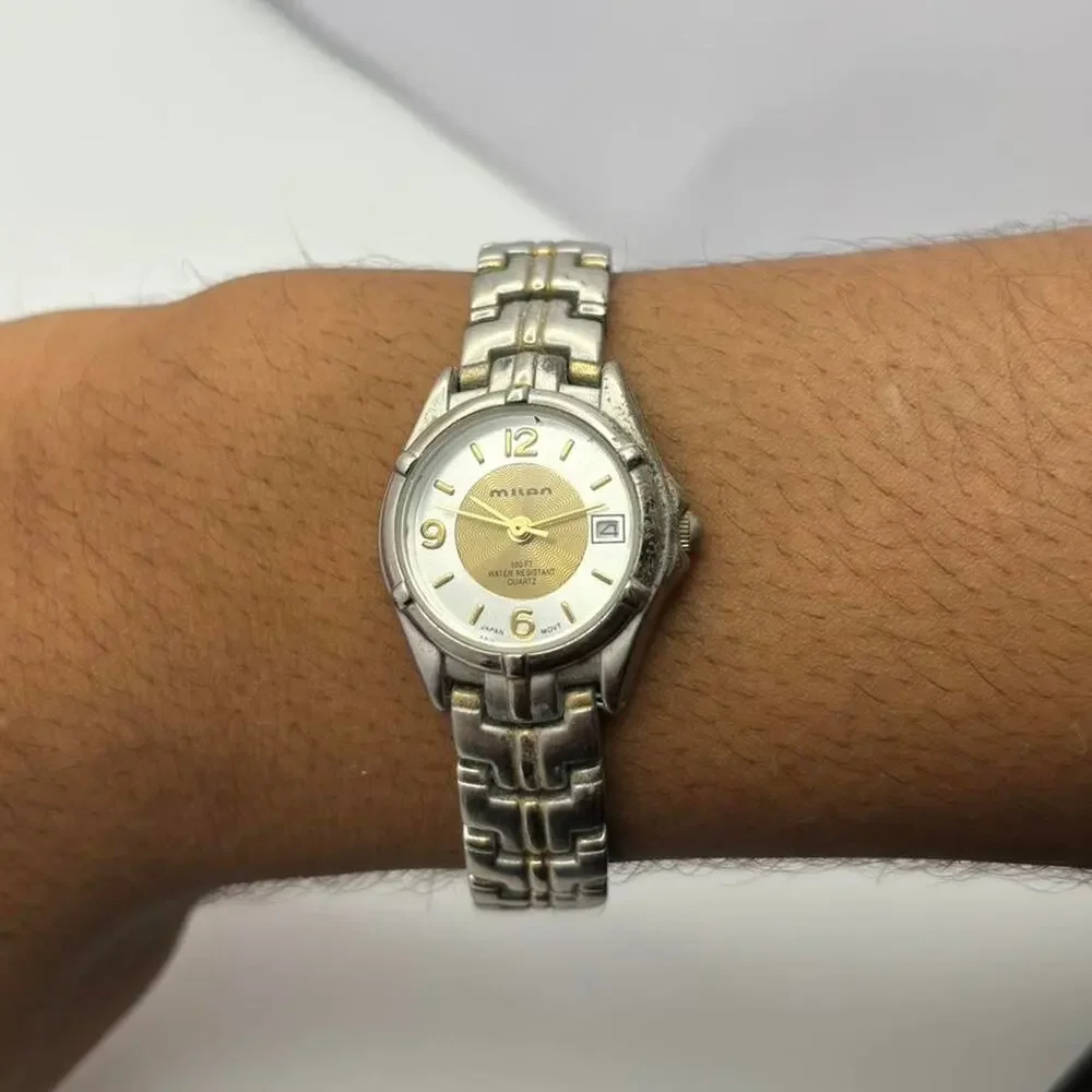 Vintage silver mens watch